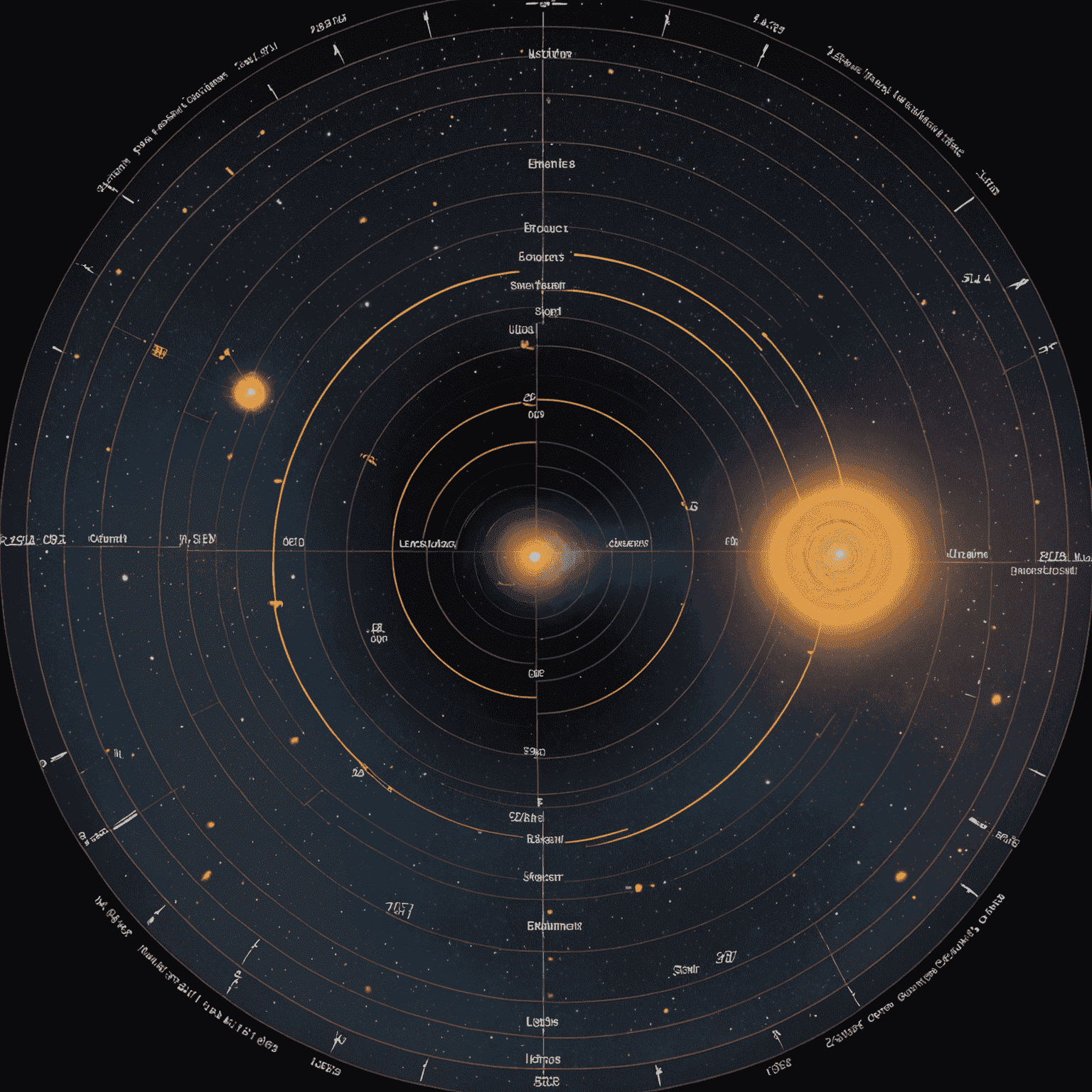 A split-screen image comparing parsecs and light-years, with visual representations of each unit and a chart showing their relative scales in measuring cosmic distances.