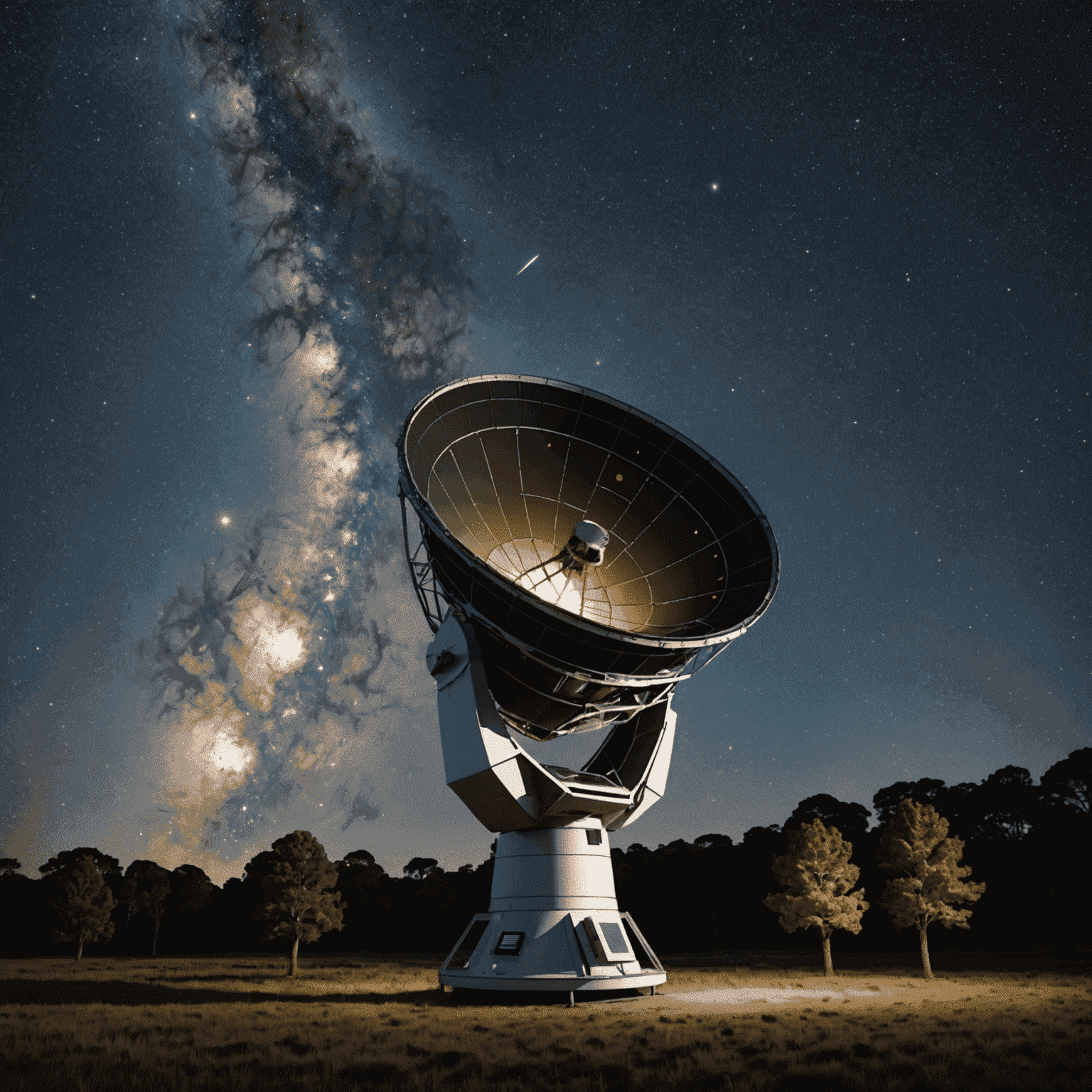 Artist's impression of the Gaia space observatory mapping stars in the Milky Way galaxy